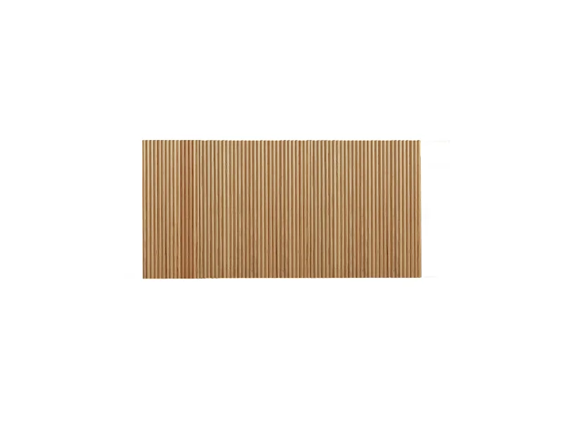 Cabecero de cama de madera maciza en tono roble medio de 100x60cm - BALI - DECOWOOD