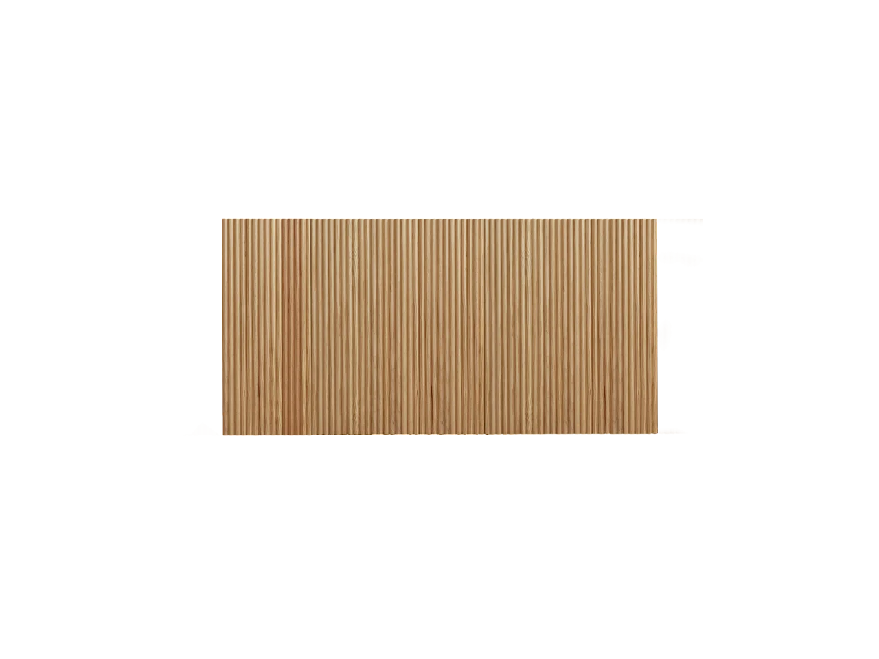 Cabecero de cama de madera maciza en tono roble medio de 100x60cm - BALI - DECOWOOD