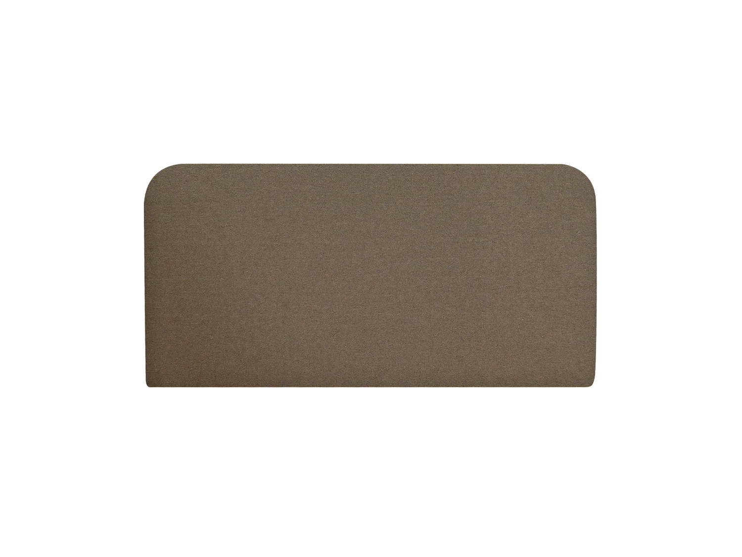 Testiera imbottita in cotone colore marrone de 150x80cm - LENA - DECOWOOD