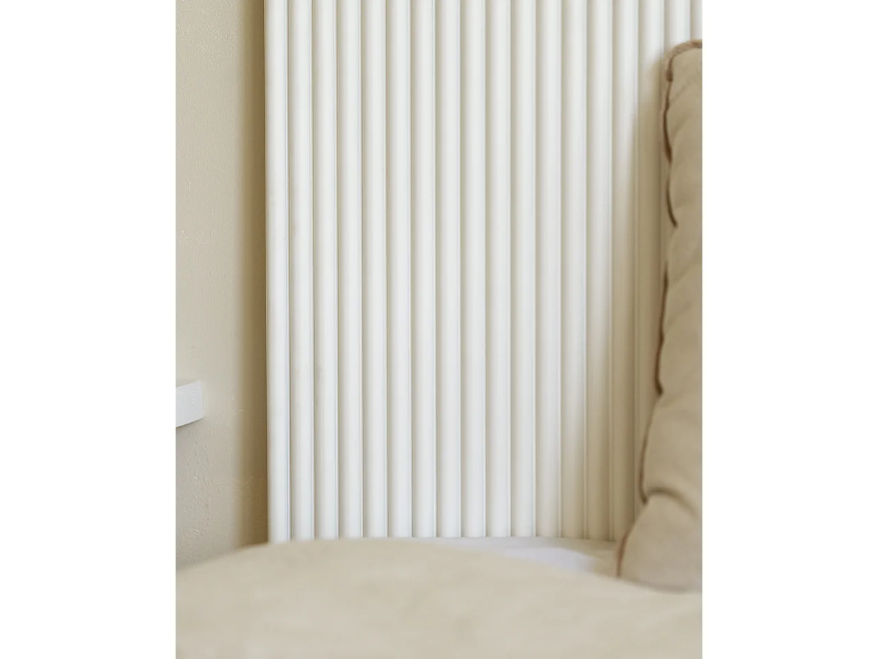 Tête de lit en bois de pin blanc 120x60cm - BALI - DECOWOOD