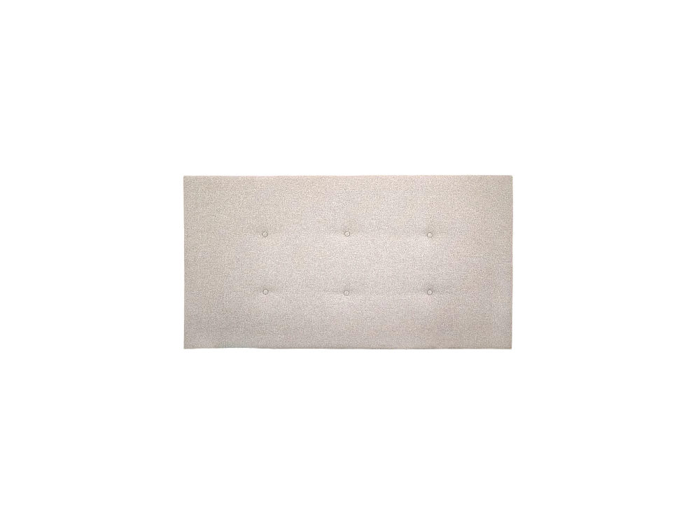 Testiera rivestita in poliestere con bottoni in tono beige 180x80cm - ROC - DECOWOOD