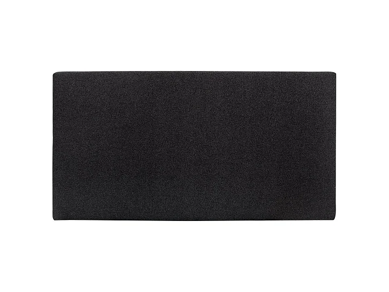 Testiera rivestita in poliestere liscio in tono nero 150x80cm - BELDAD - DECOWOOD