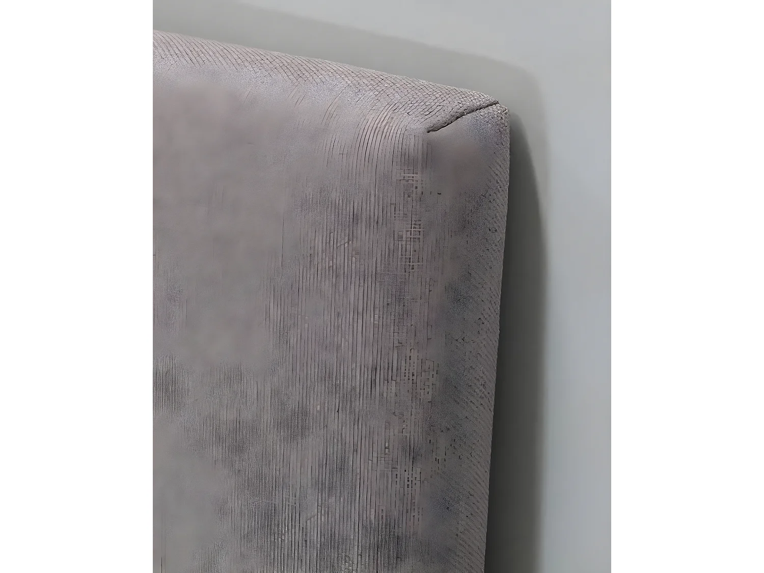 Tête de lit tapissée lisse gris 135x60cm - MIMUK - DECOWOOD