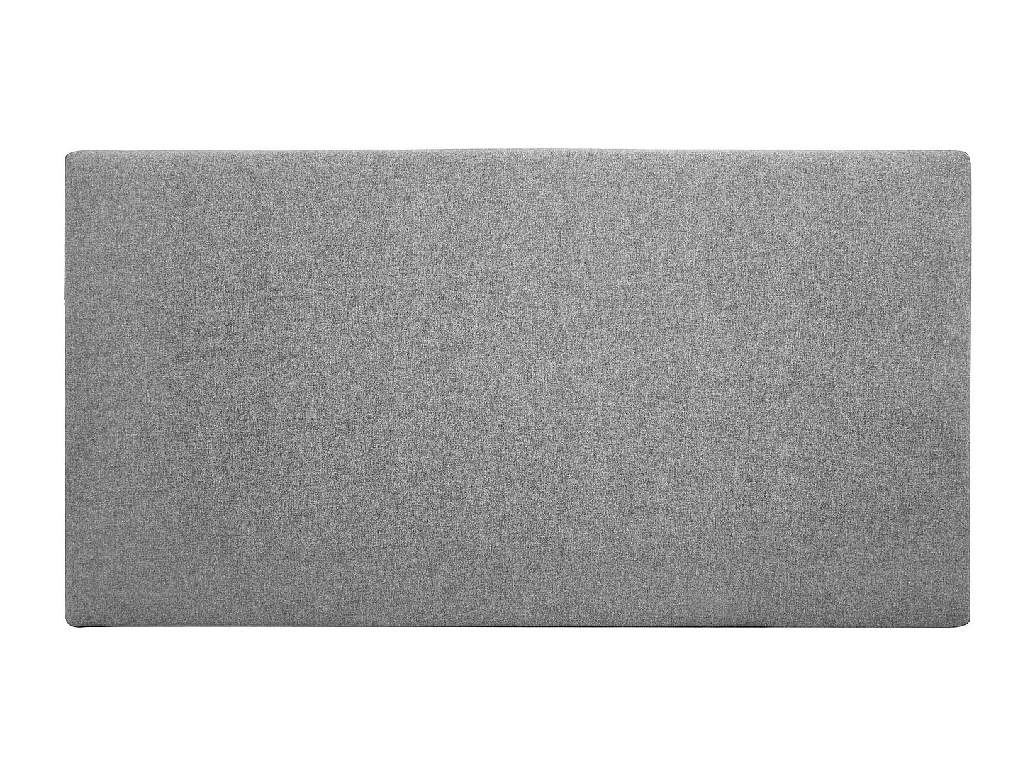 Cabecero de cama tapizado de poliester liso en color gris de 150x80cm - BELDAD - DECOWOOD