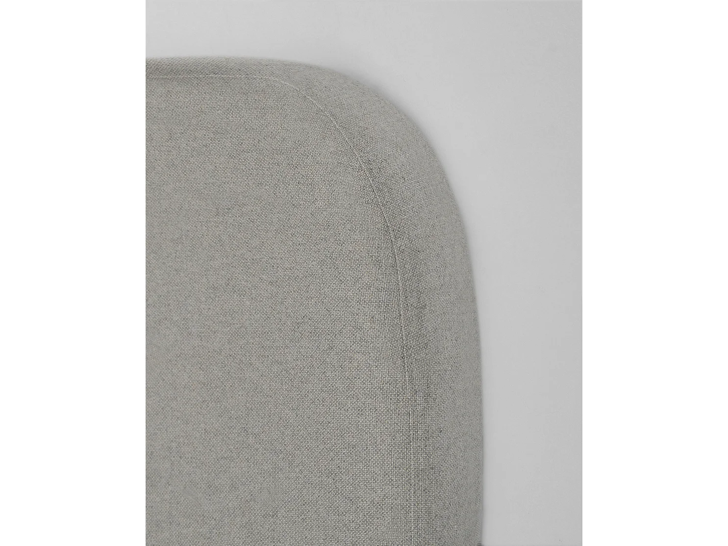 Testiera imbottita in cotone colore grigio de 180x80cm - LENA - DECOWOOD