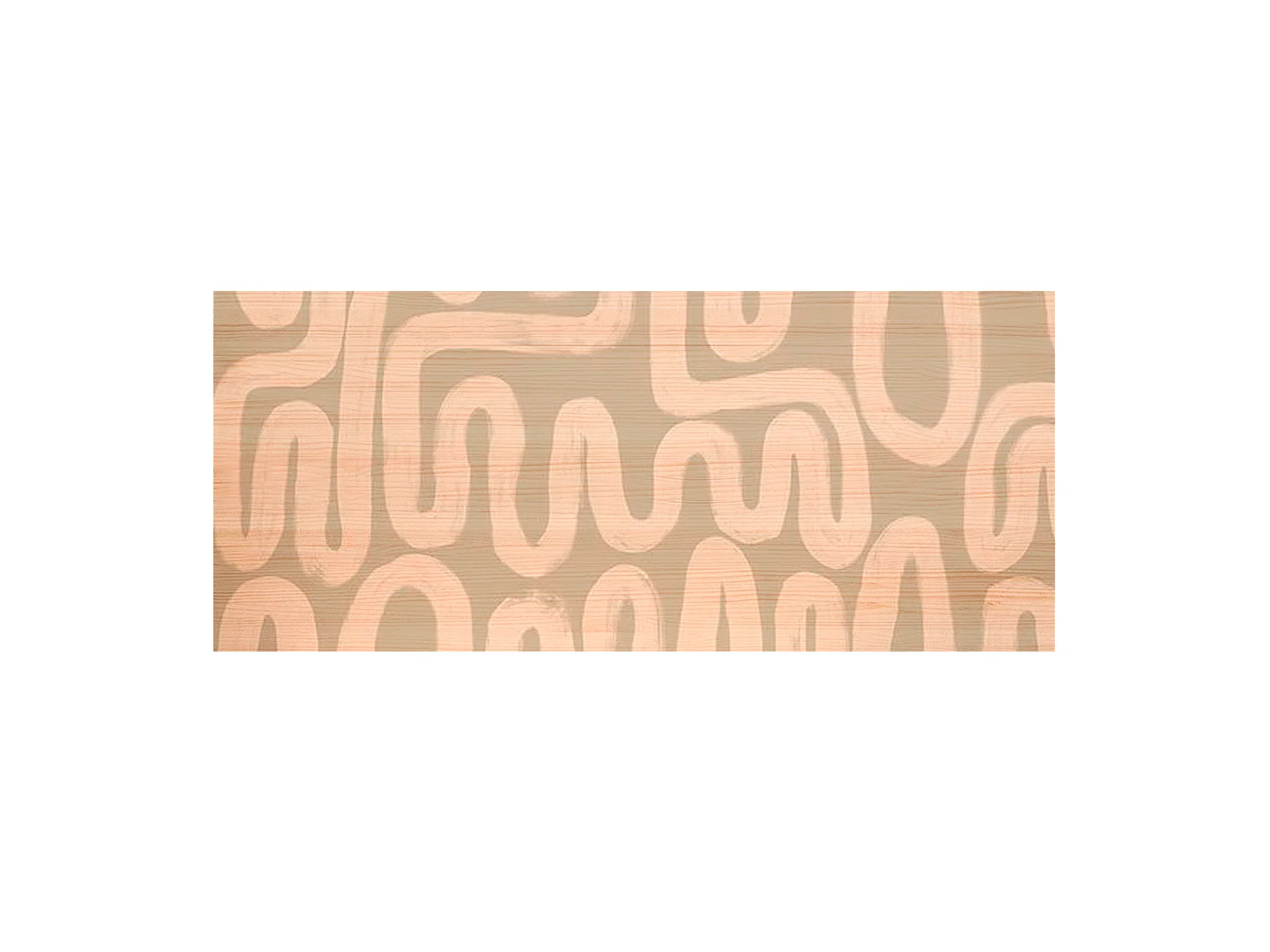 Tête de lit en bois de pin naturelle imprimée 180x80cm - AVA - DECOWOOD