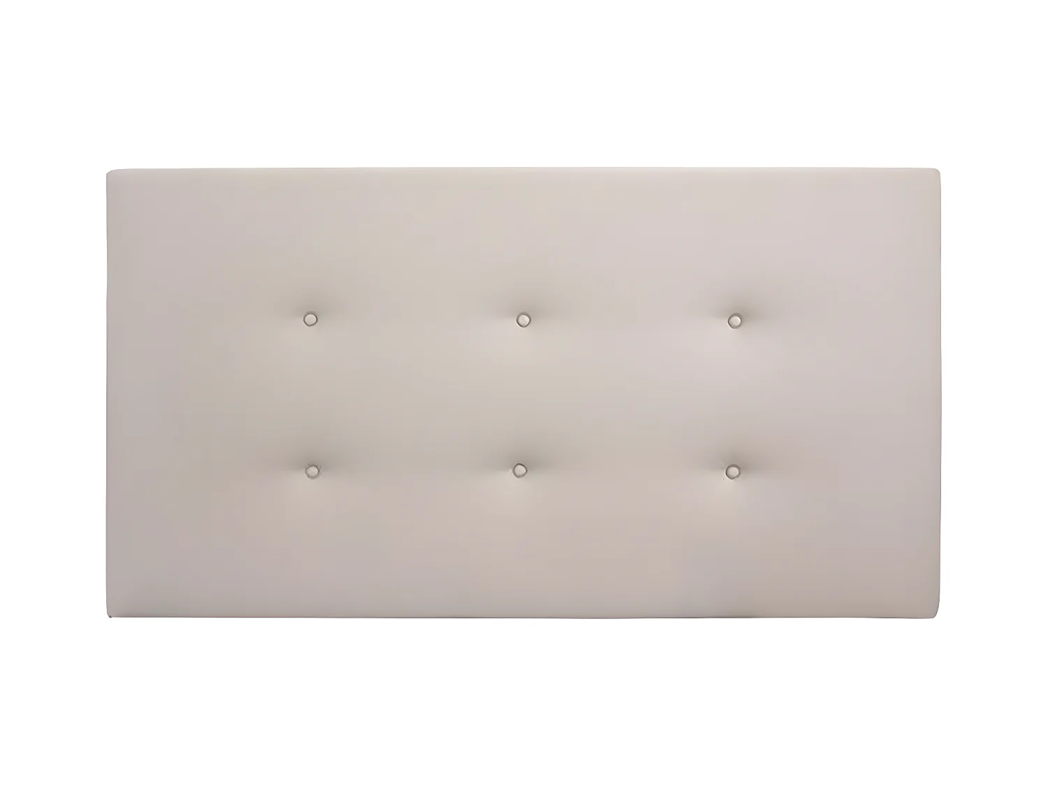 Cabecero de cama tapizado de polipiel con botones en color marrón de 150x80cm - FLORENCE - DECOWOOD
