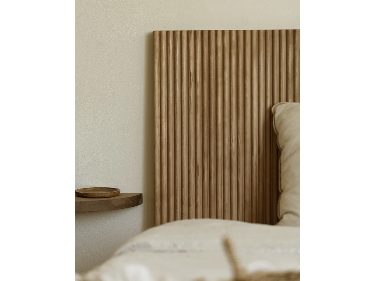 Tête de lit en bois de pin vieilli 100x60cm - BALI - DECOWOOD