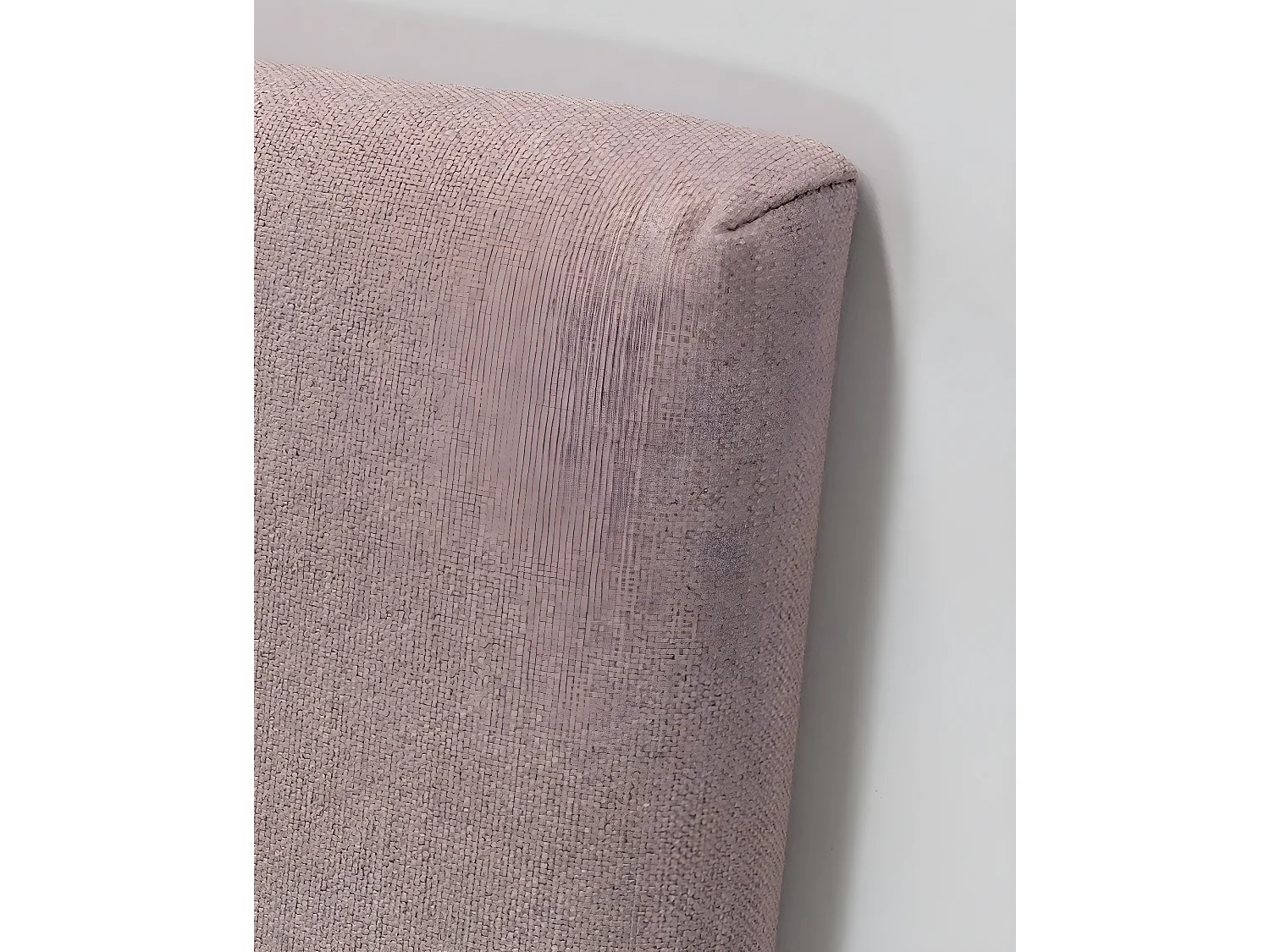 Tête de lit tapissée lisse brun 135x60cm - MIMUK - DECOWOOD