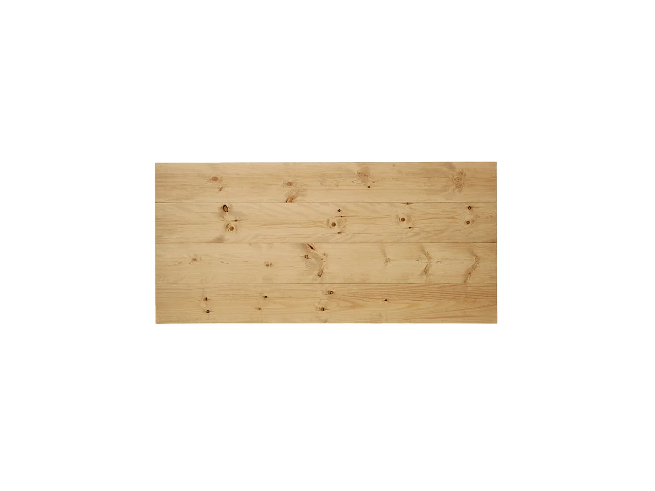 Cabecero de cama de madera maciza en tono roble medio de 100x60cm - FLANDES - DECOWOOD