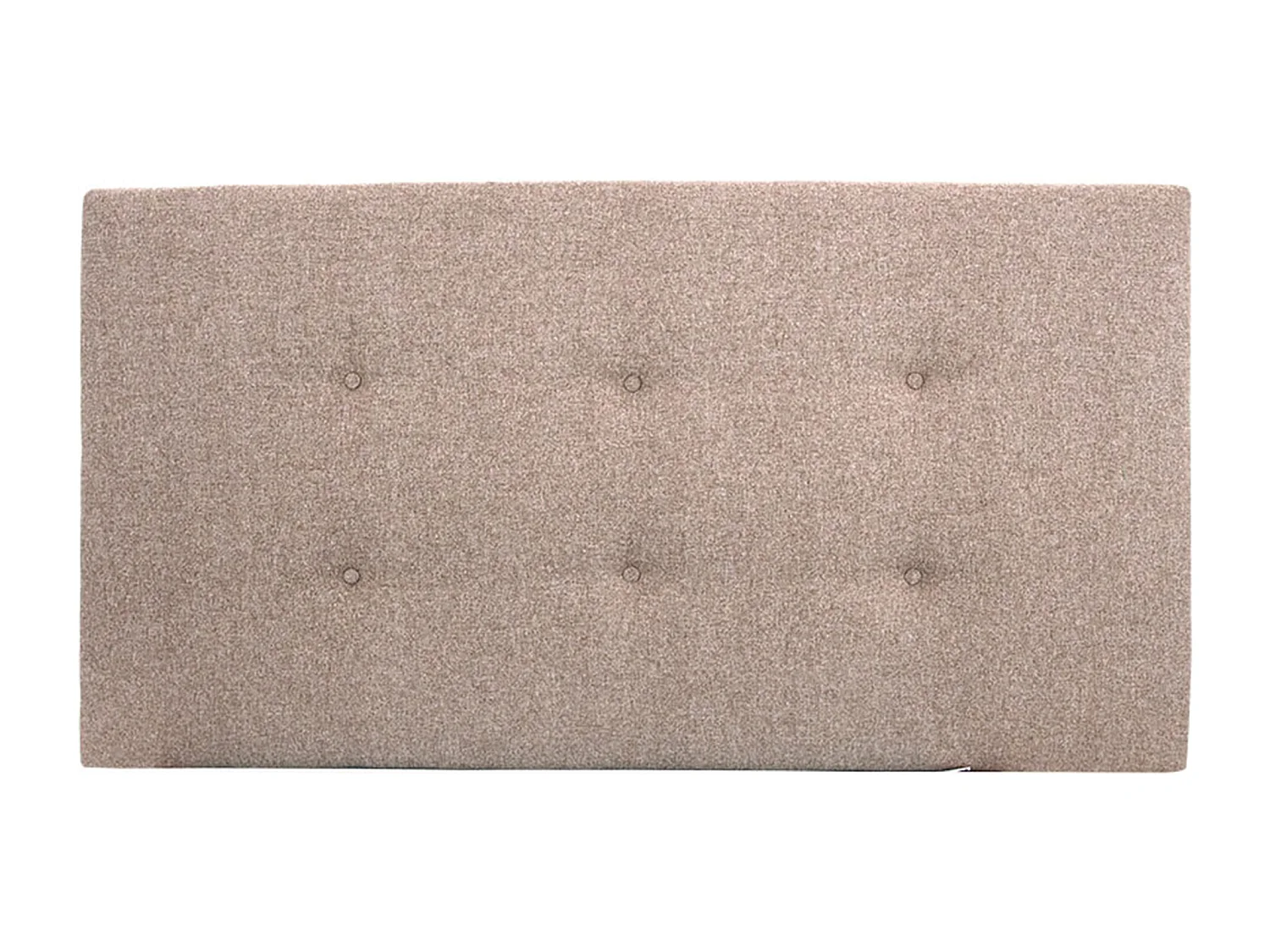 Tête de lit polyester boutons marron 135x80cm - ROC - DECOWOOD