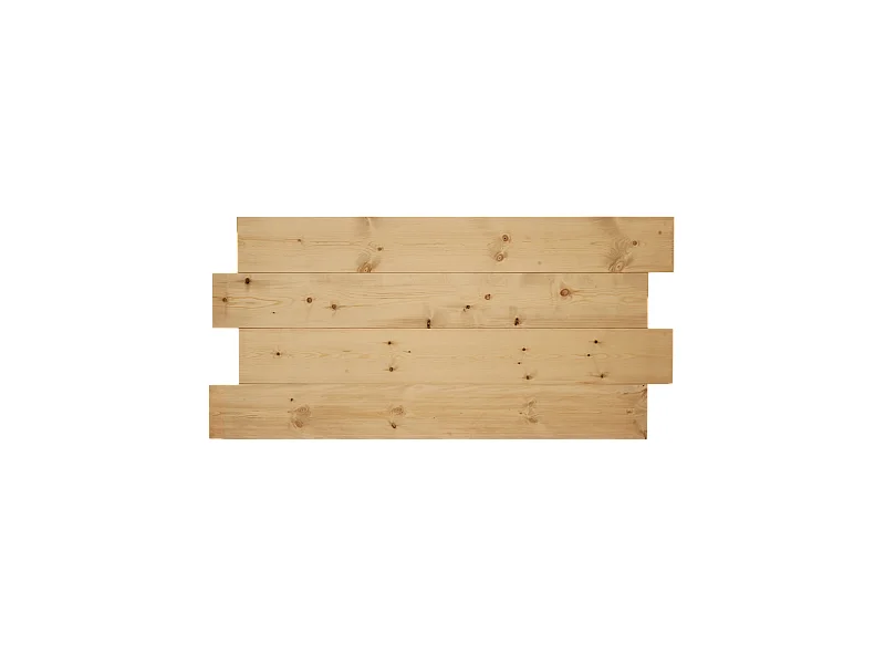 Tête de lit en bois de pin brun clair 80x60cm - FLANDES - DECOWOOD