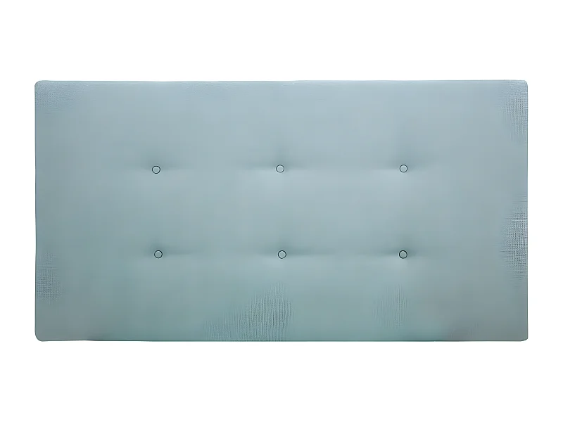 Testiera rivestita in poliestere con bottoni verde bluastro 160x80cm - ROC - DECOWOOD