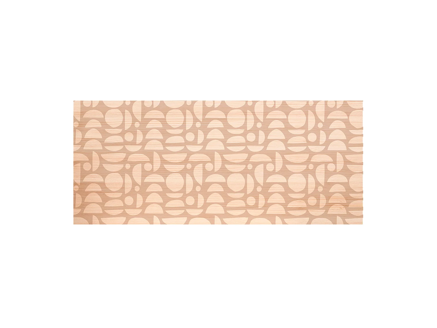 Tête de lit en bois de pin naturelle imprimée 150x80cm - AURORA - DECOWOOD