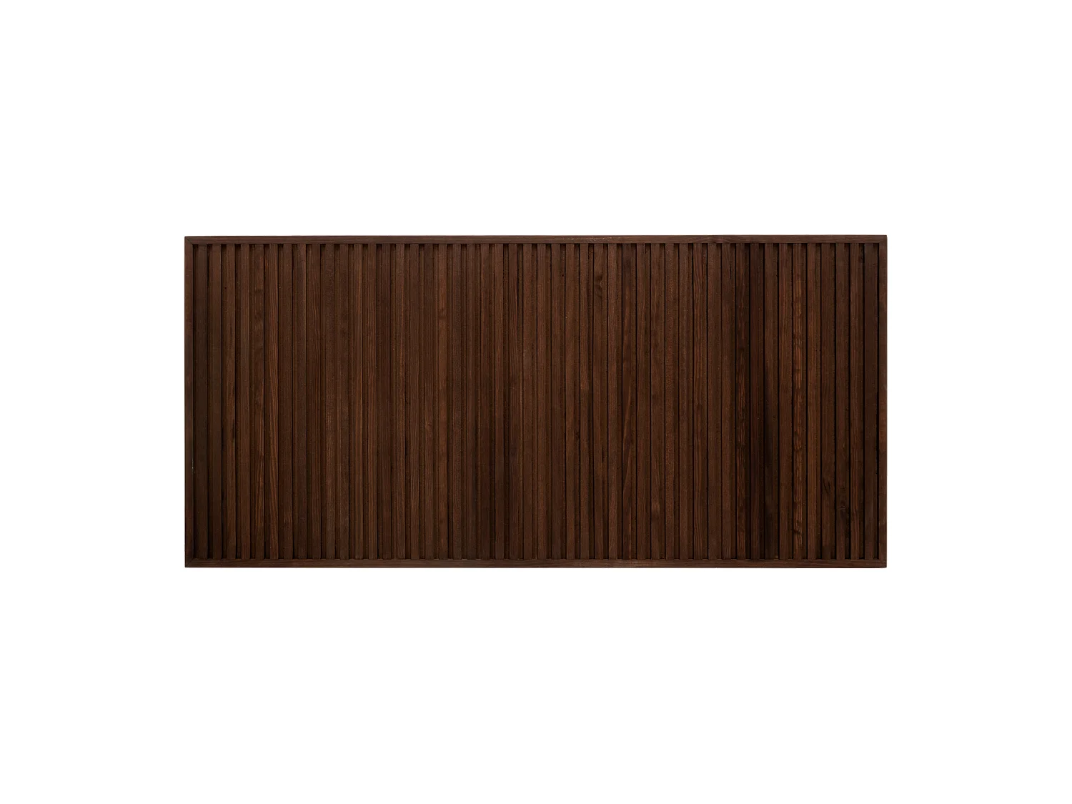 Testiera del letto in legno massello in tono noce 160x80cm - ION - DECOWOOD