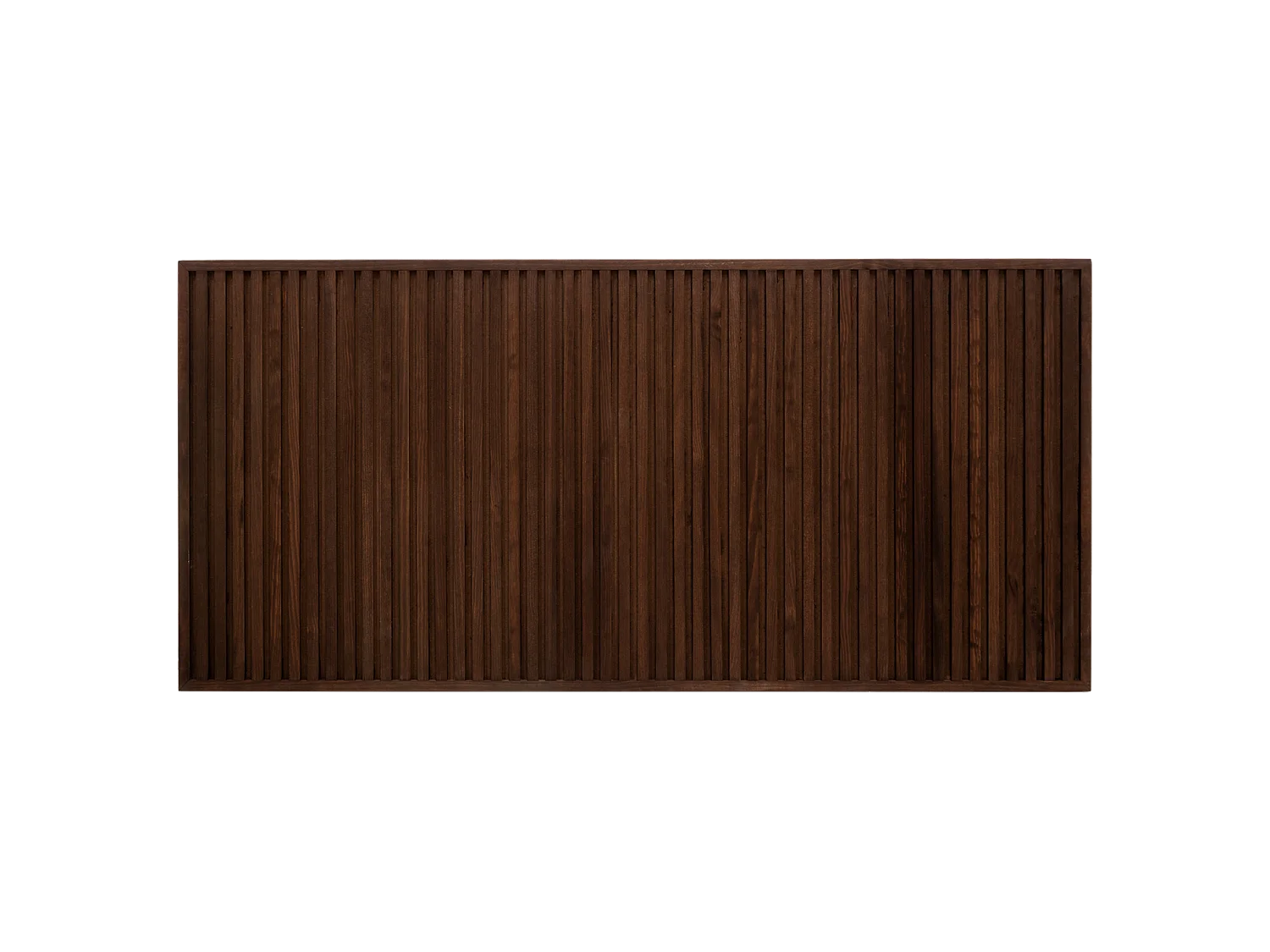 Cabecero de cama de madera maciza en tono nogal de 160cm - ION - DECOWOOD