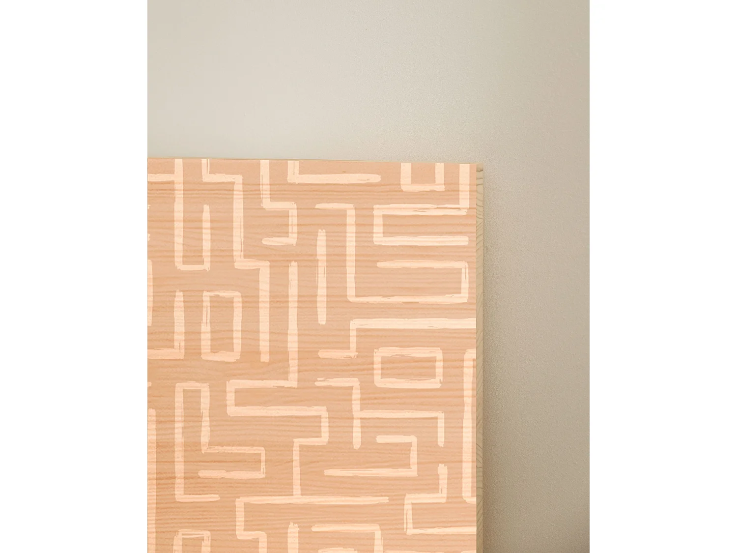 Tête de lit en bois de pin naturelle imprimée 90x80cm - LIRA - DECOWOOD