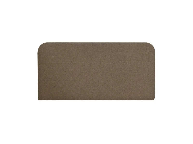 Testiera imbottita in cotone colore marrone de 160x80cm - LENA - DECOWOOD