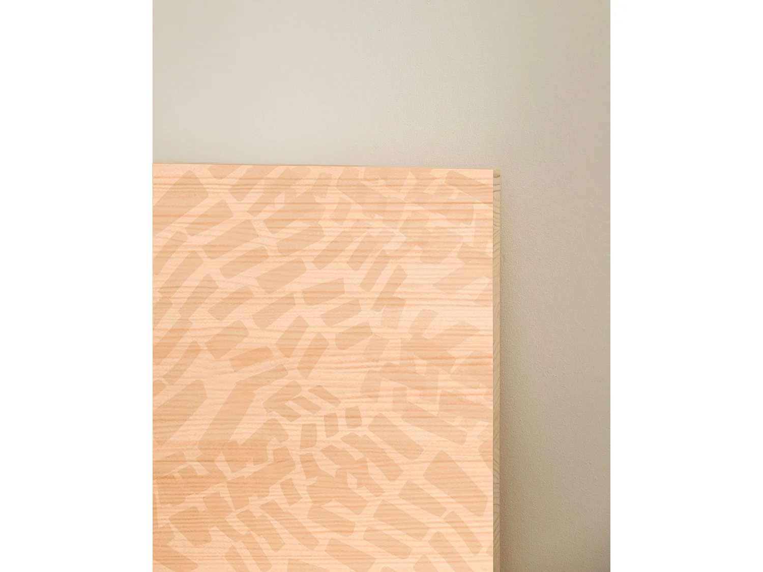 Tête de lit en bois de pin naturelle imprimée 160x80cm - JASMINE - DECOWOOD