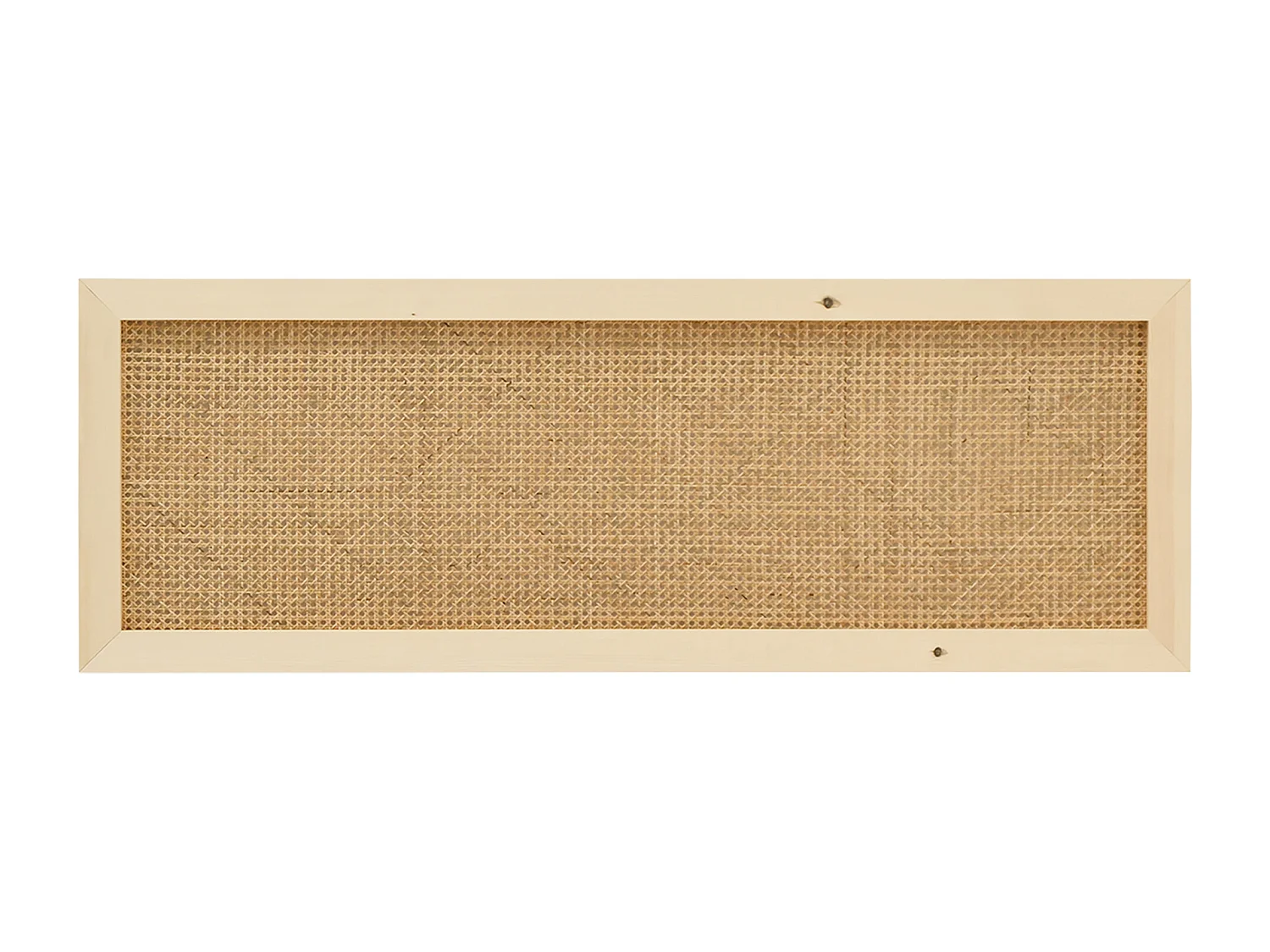 Tête de lit en bois de pin et cannage couleur naturelle 140x60cm - ELLEN CANNAGE - DECOWOOD