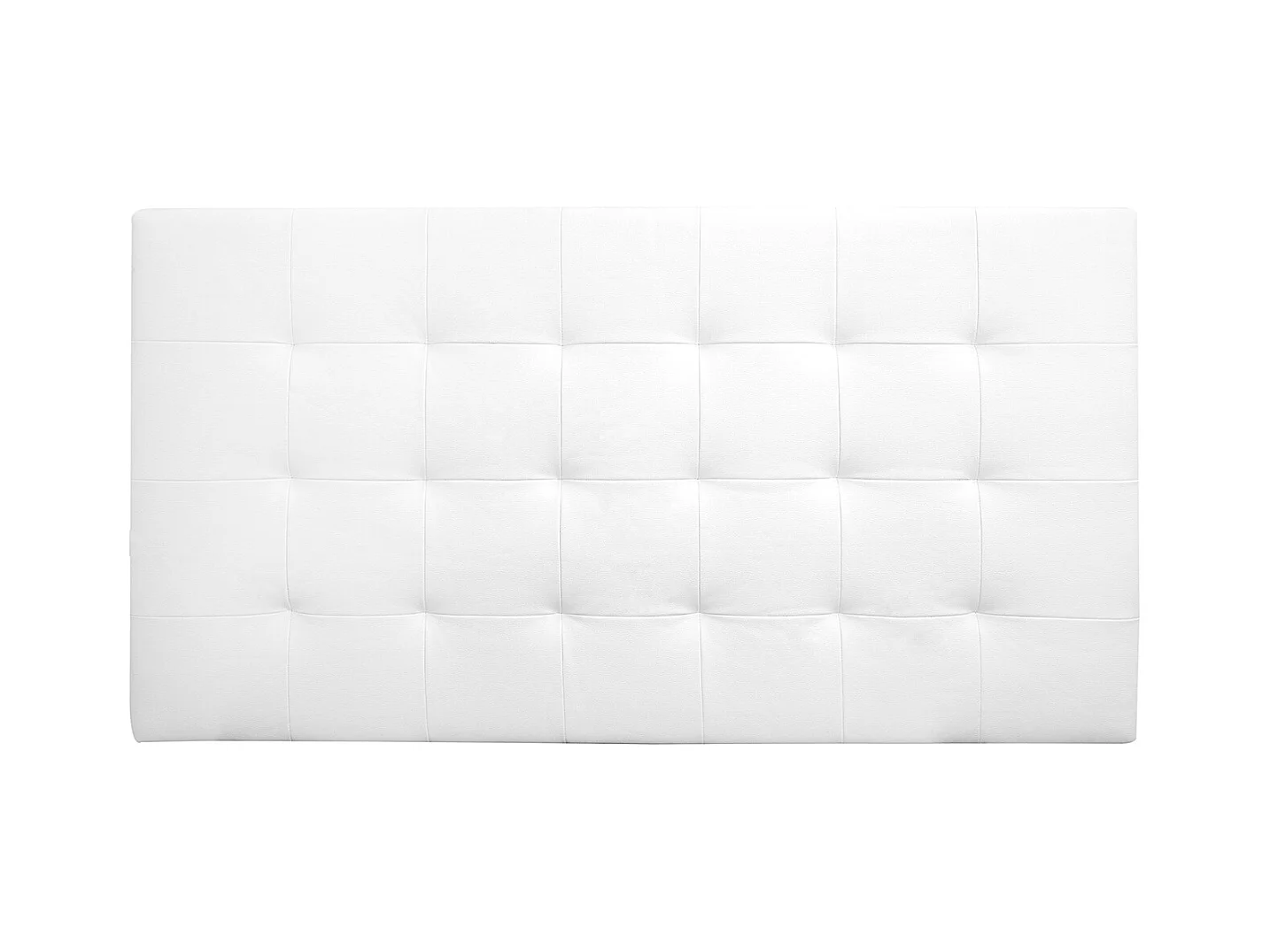 Tête de lit similicuir capitonnée blanche 135x80cm - NIEMI - DECOWOOD