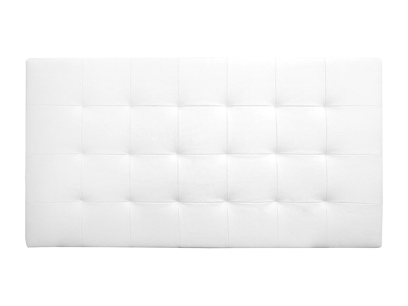 Tête de lit similicuir capitonnée blanche 135x80cm - NIEMI - DECOWOOD