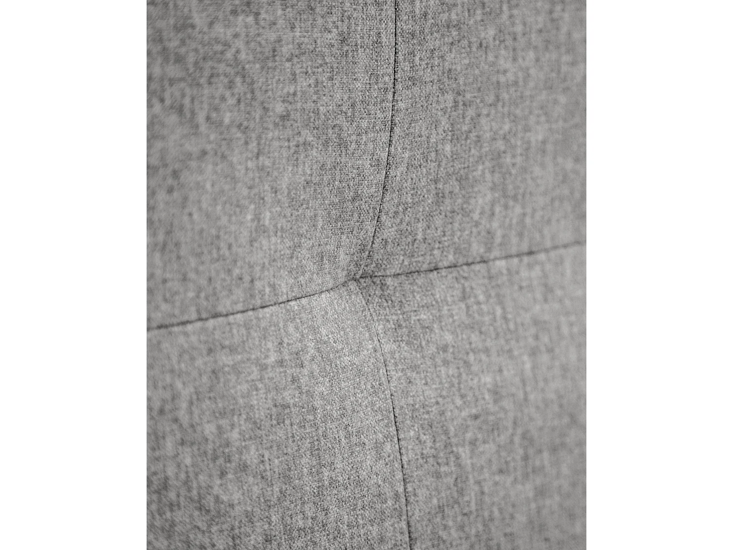 Tête de lit polyester capitonnée grise 135x80cm - ALAN - DECOWOOD