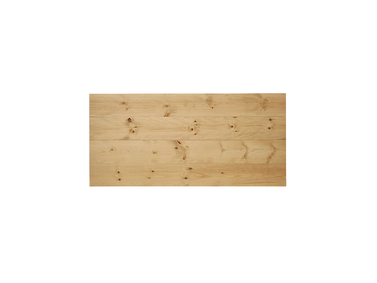 Cabecero de cama de madera maciza en tono roble medio de 160x80cm - FLANDES - DECOWOOD