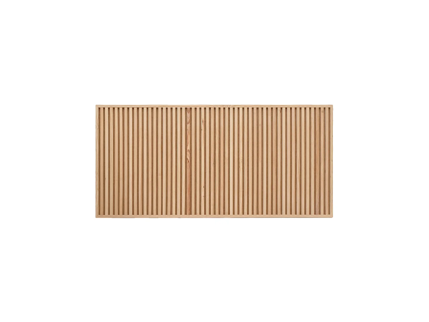Cabecero de cama de madera maciza en tono natural de 160cm - ION - DECOWOOD