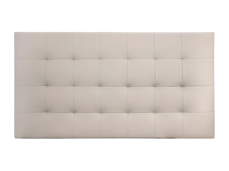 Tête de lit similicuir capitonnée marron 150x80cm - NIEMI - DECOWOOD