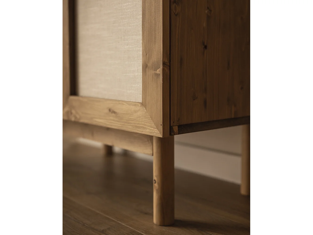 Buffet en bois de sapin vieilli 80x100cm - LINEN - DECOWOOD