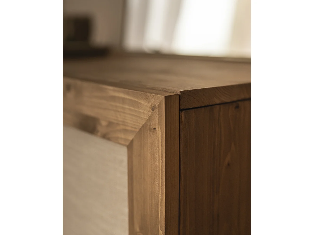 Aparador de madera maciza roble oscuro - LINEN - DECOWOOD