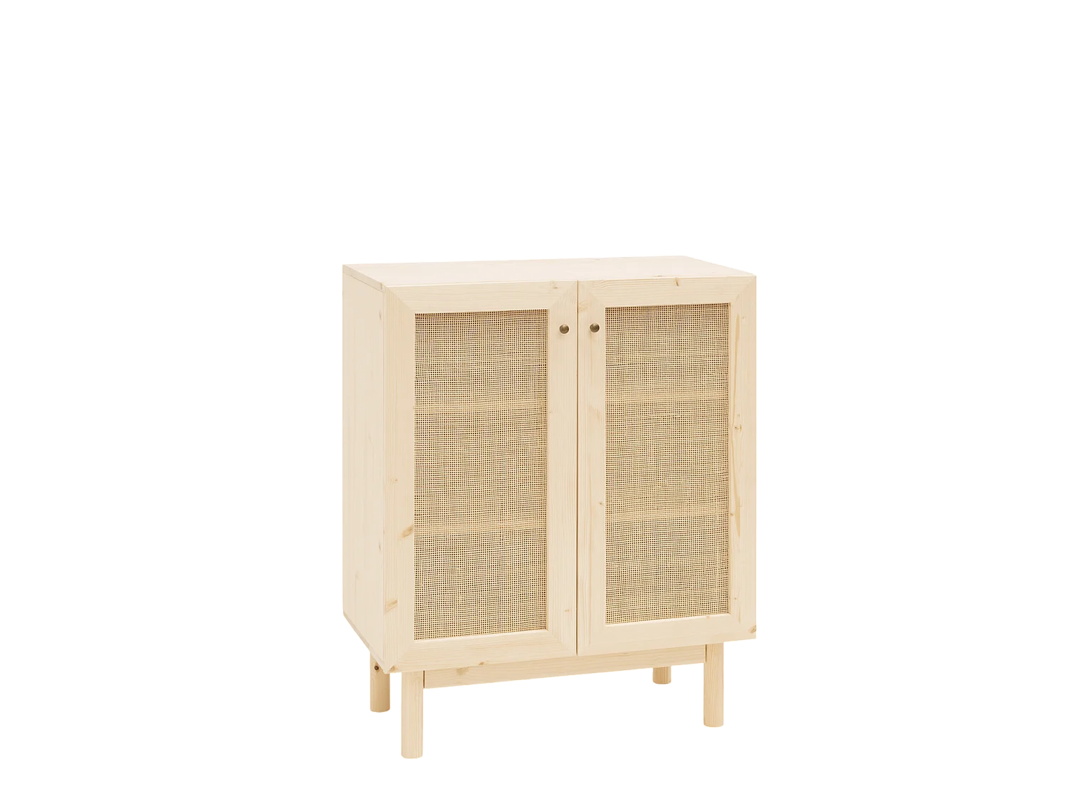 Credenza in legno massello a 2 ante in tono naturale - FRIDA - DECOWOOD