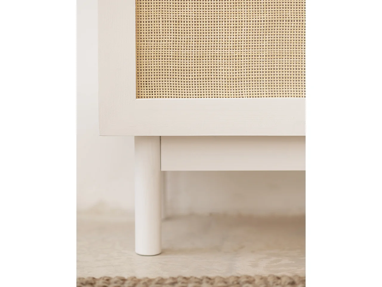 Aparador de madera maciza blanco - FRIDA - DECOWOOD