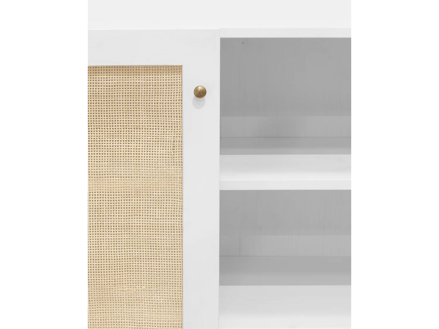 Aparador de madera maciza blanco - FRIDA - DECOWOOD