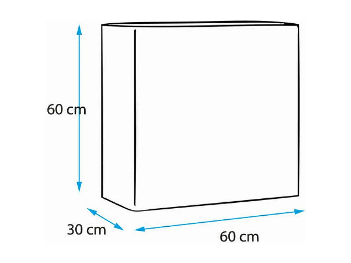 Armario colgante para Salón comedor en Blanco 60x30x60cm Berit