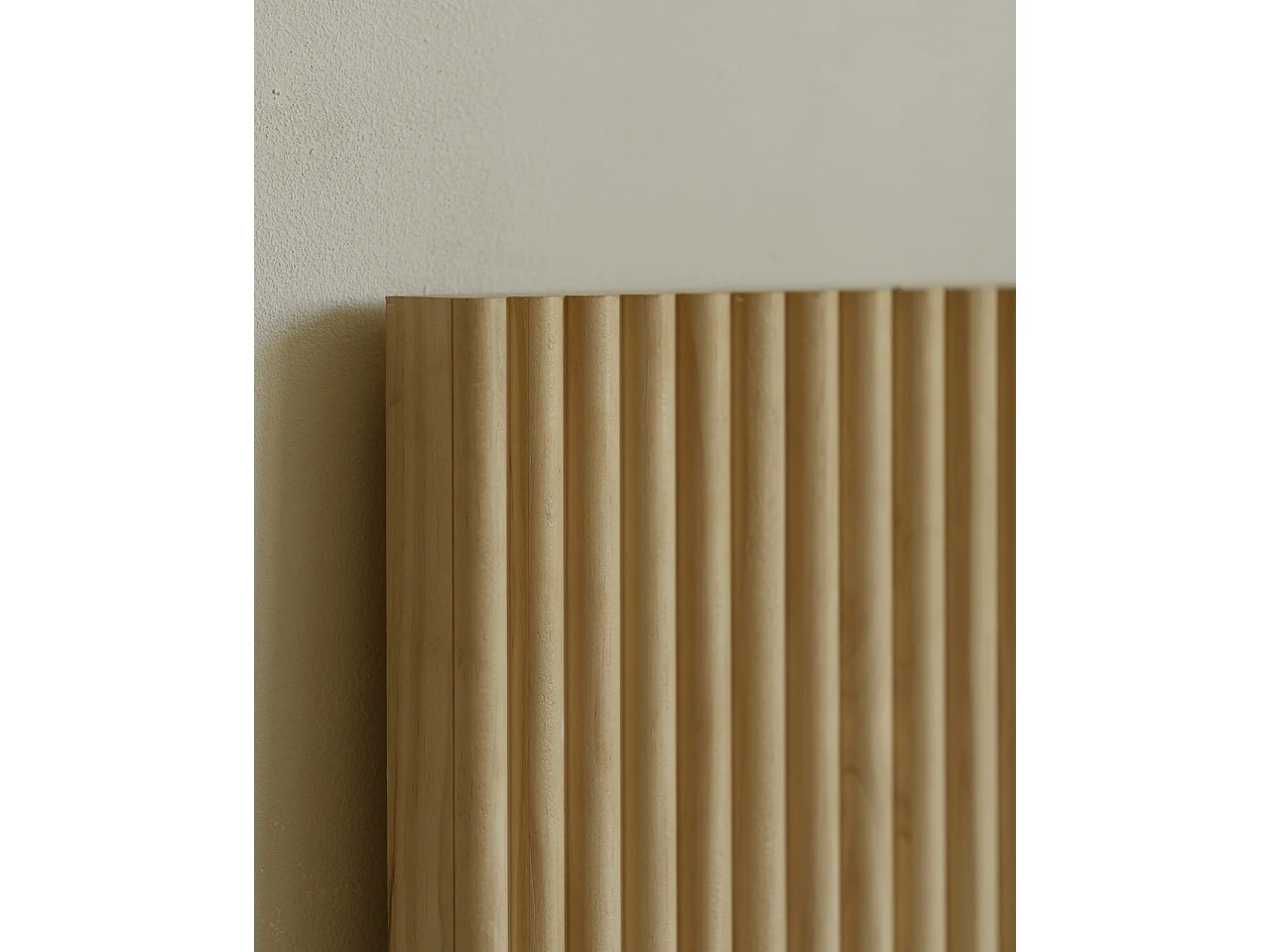 Tête de lit en bois de pin marron 200x80cm - BALI - DECOWOOD