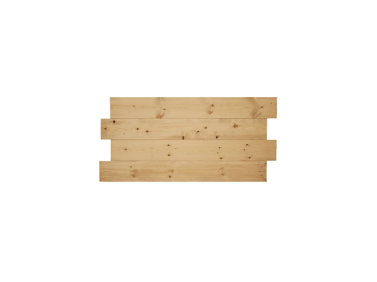 Tête de lit en bois de pin brun clair 120x60cm - FLANDES - DECOWOOD