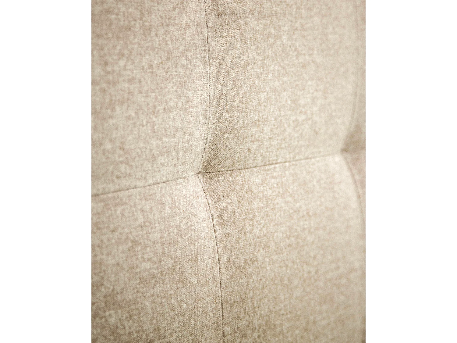 Tête de lit polyester capitonnée beige 135x80cm - ALAN - DECOWOOD