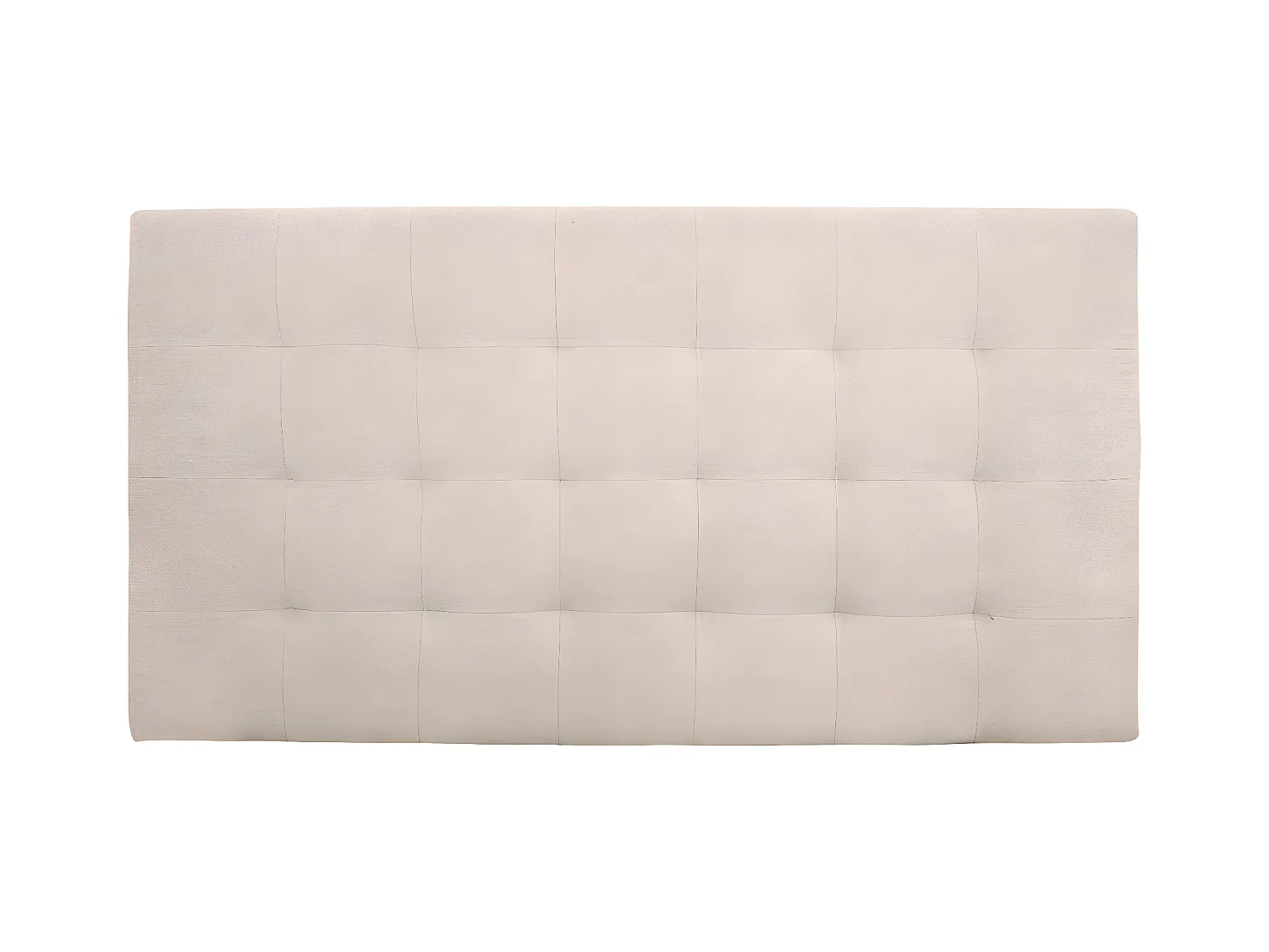 Cabecero de cama tapizado de poliester con pliegues en color beige de 135x80cm - ALAN - DECOWOOD