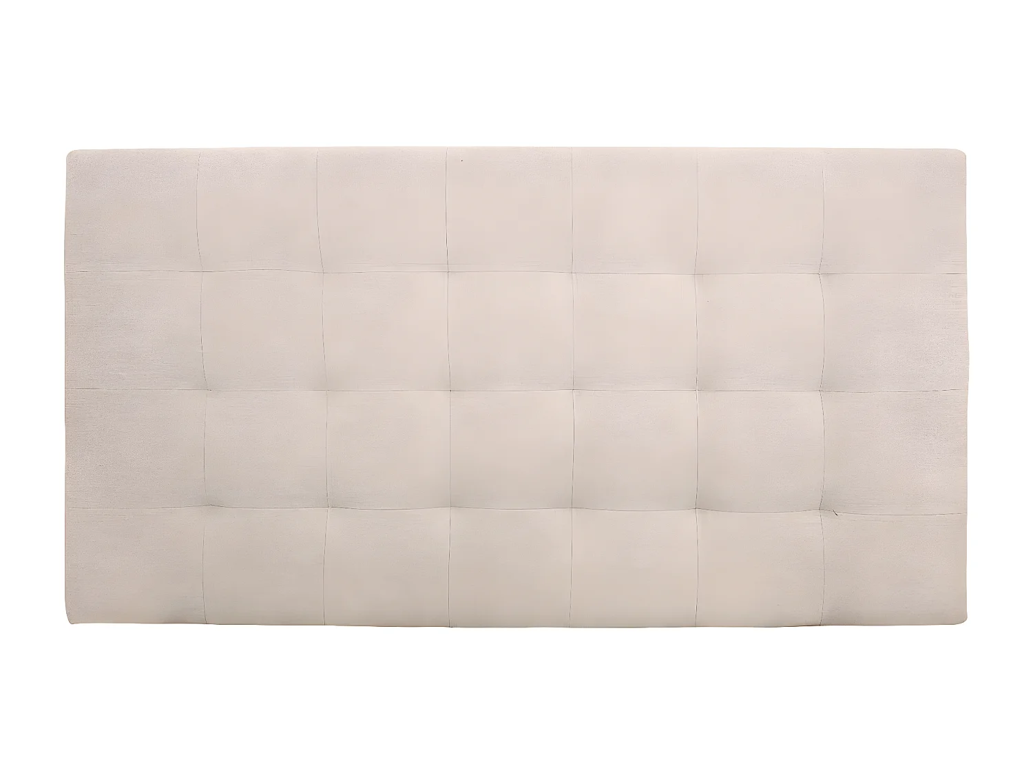 Tête de lit polyester capitonnée beige 135x80cm - ALAN - DECOWOOD
