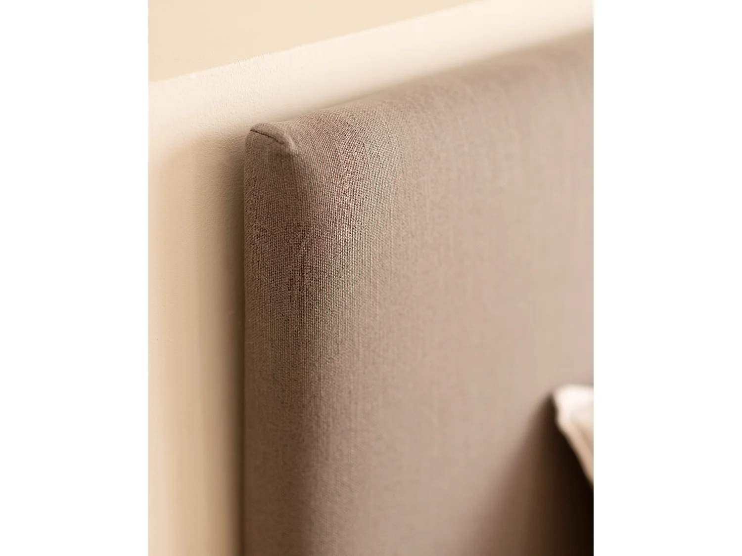 Tête de lit tapissée lisse gris 90x60cm - MIMUK - DECOWOOD