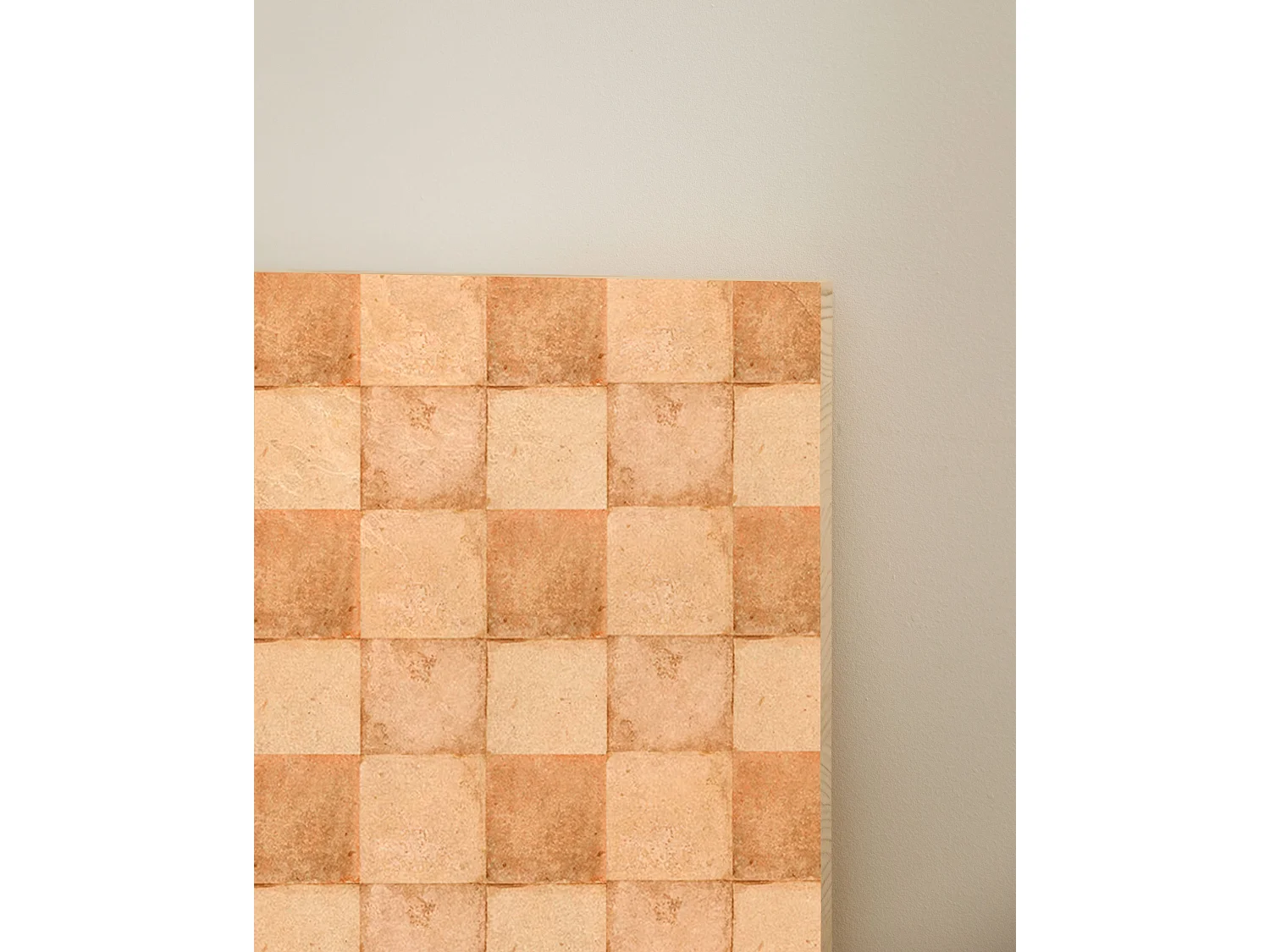 Tête de lit en bois de pin naturelle imprimée 130x80cm - CHLOE - DECOWOOD