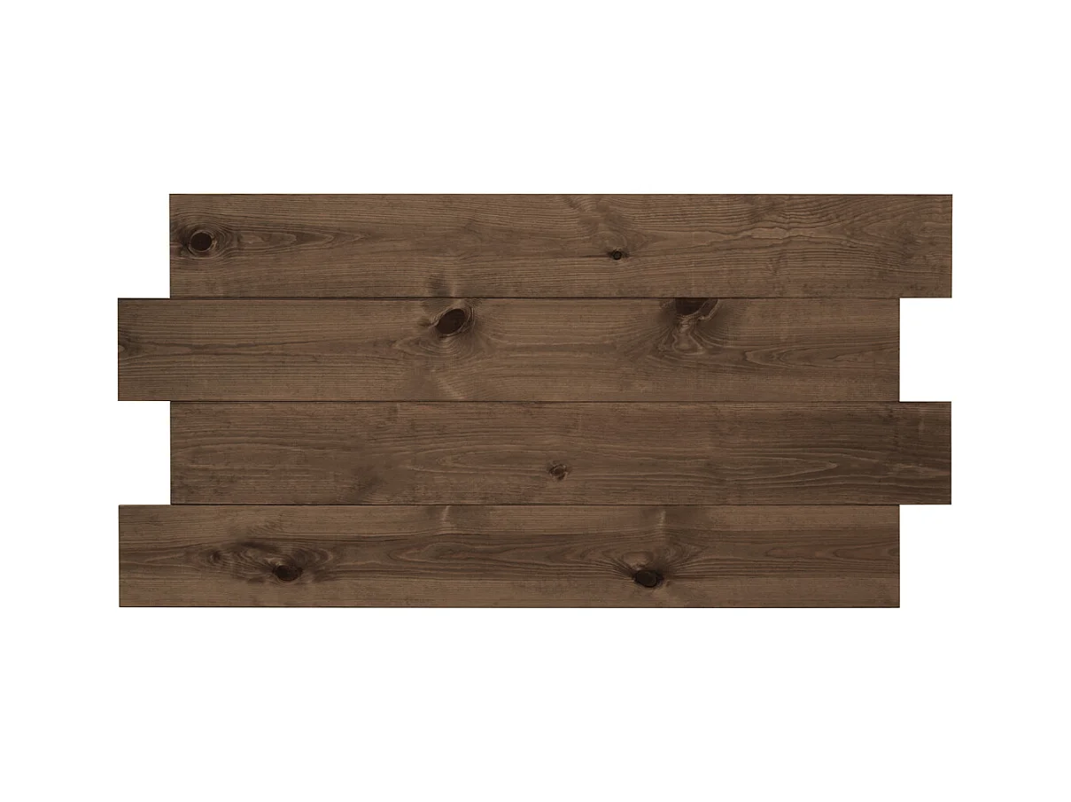 Testata del letto in legno asimmetrico in tono noce 140x80cm - FLANDES - DECOWOOD