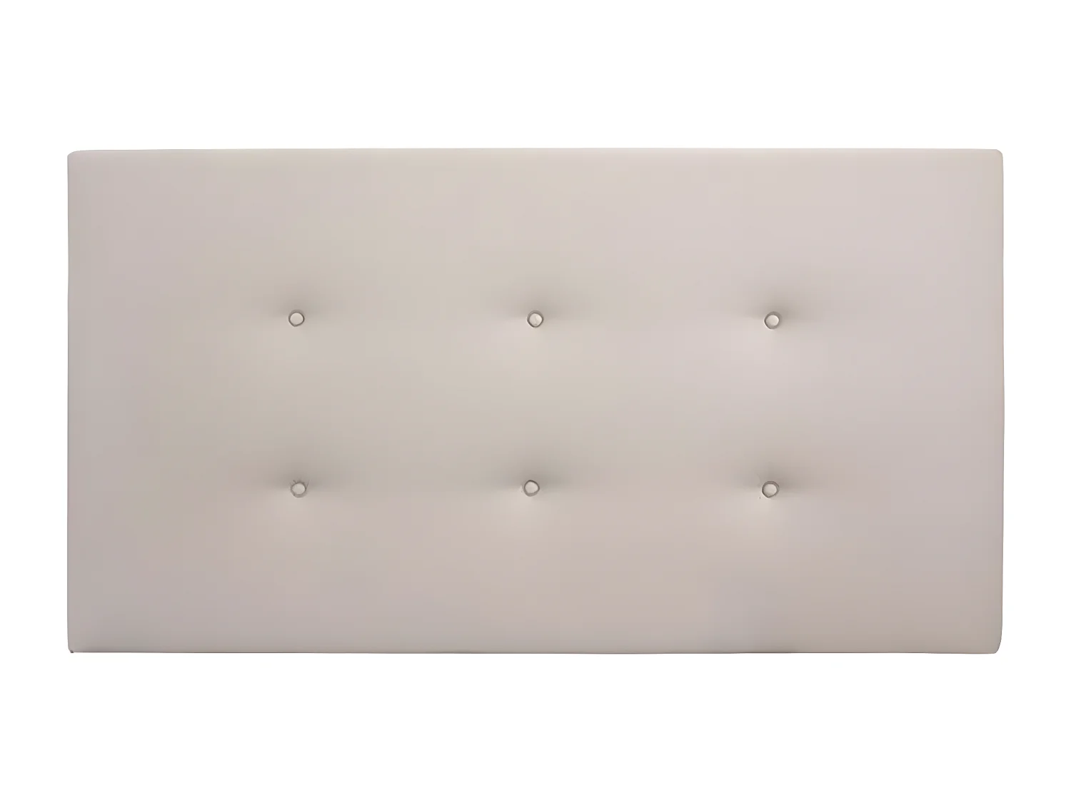 Tête de lit similicuir boutons marron 135x80cm - FLORENCE - DECOWOOD