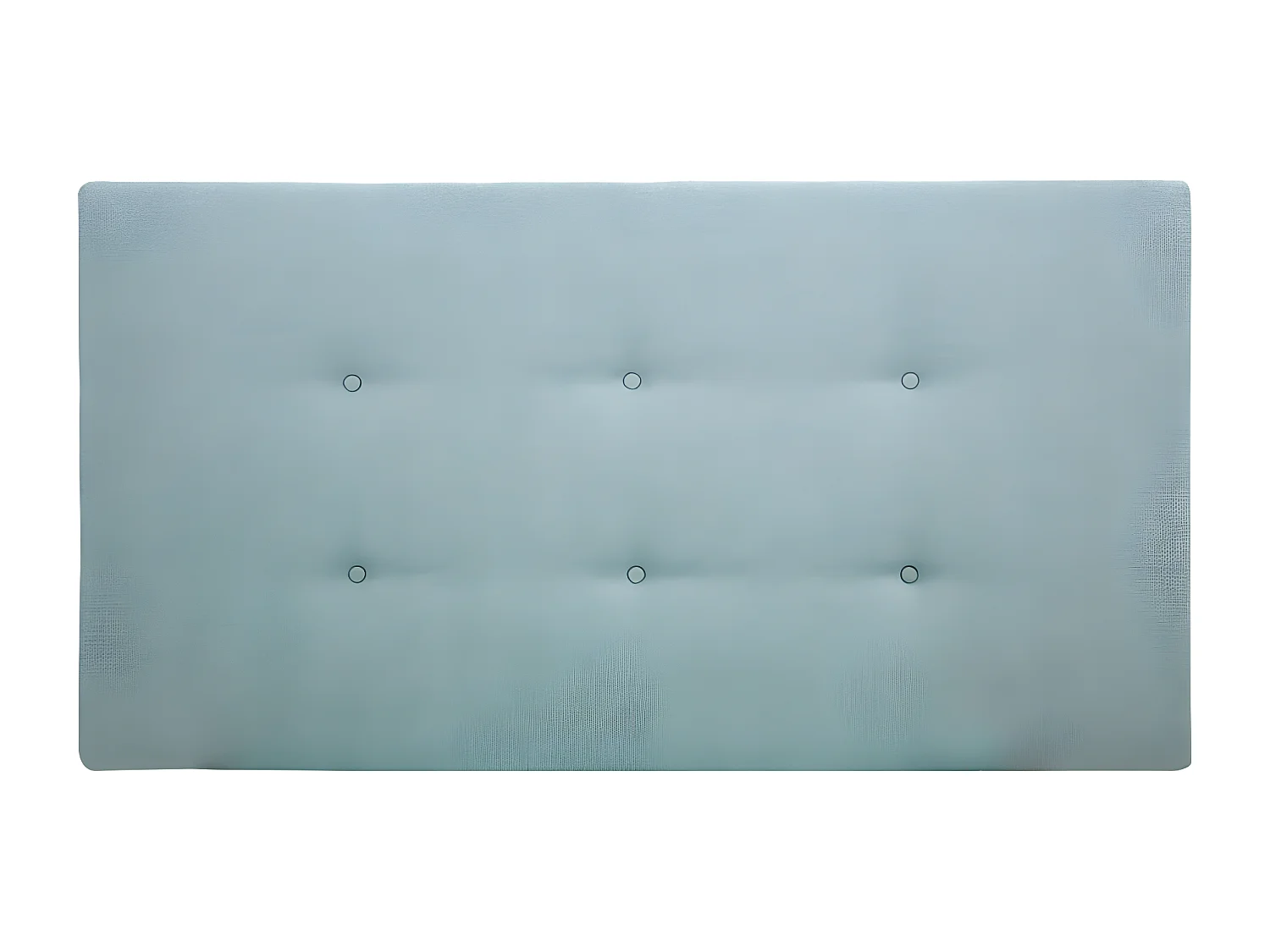 Testiera rivestita in poliestere con bottoni verde bluastro 135x80cm - ROC - DECOWOOD