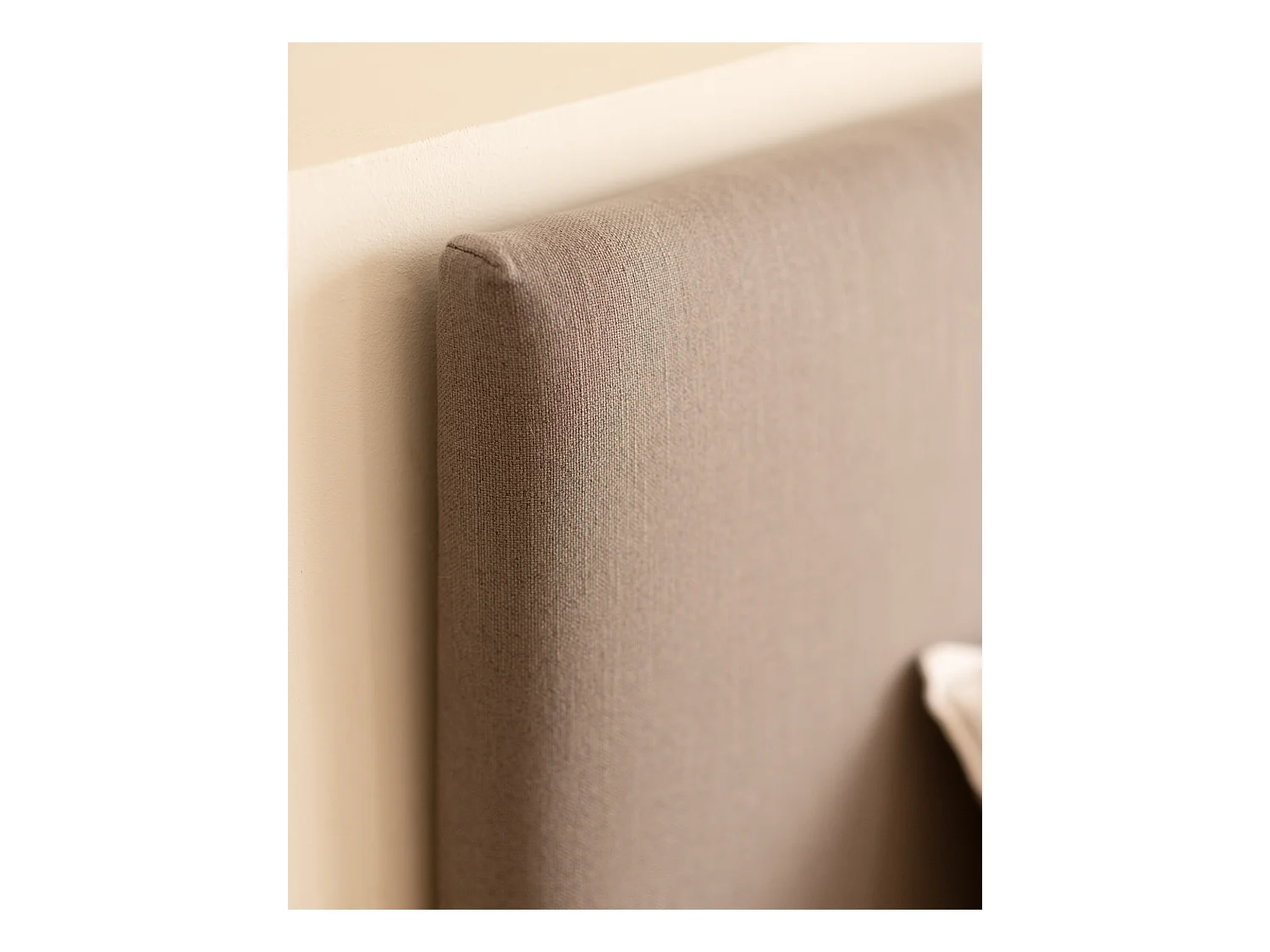 Tête de lit tapissée lisse gris 200x60cm - MIMUK - DECOWOOD