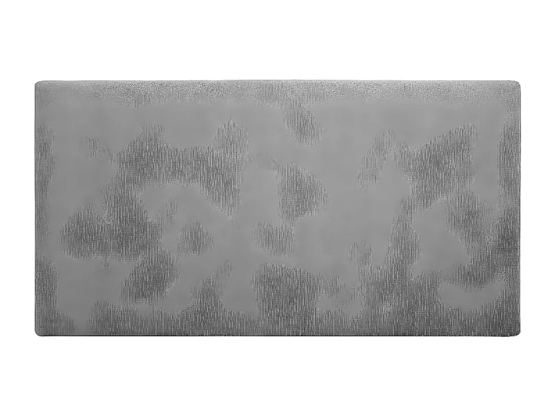 Testiera rivestita in poliestere liscio in tono grigio 135x80cm - BELDAD - DECOWOOD