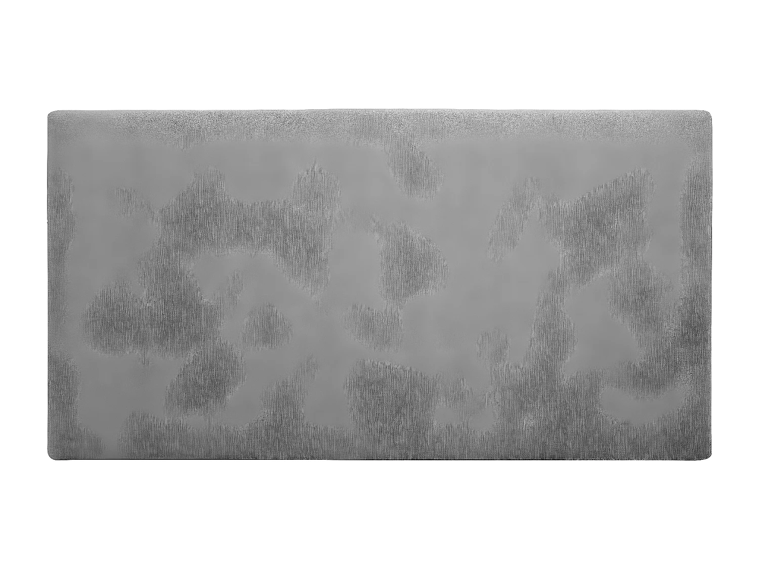 Testiera rivestita in poliestere liscio in tono grigio 135x80cm - BELDAD - DECOWOOD