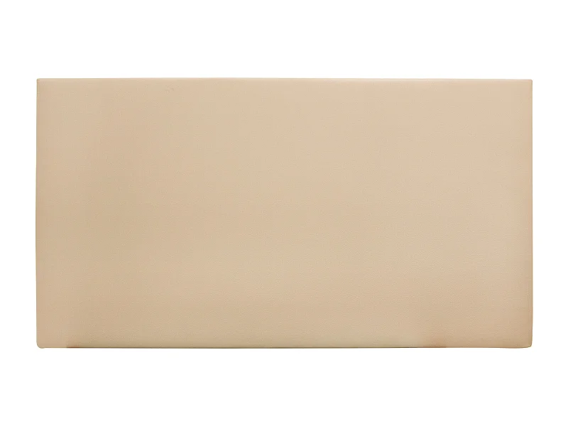 Cabecero de cama tapizado de polipiel liso en color marrón de 150x80cm - BUDAPEST - DECOWOOD